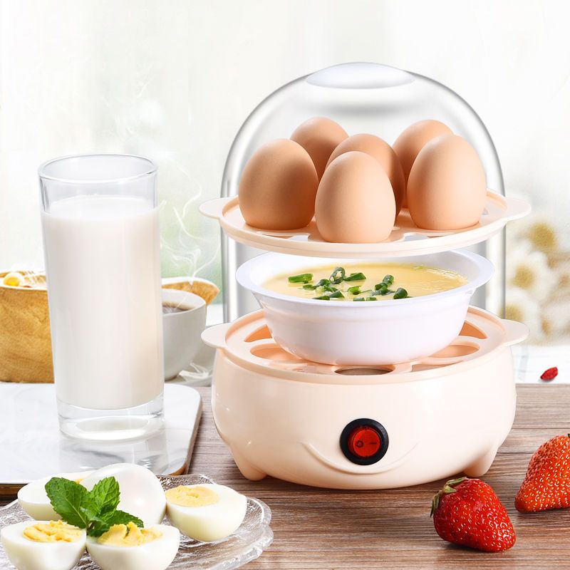 [Over 500,000 sold] Egg steamer anti dry burning automatic power-off multifunctional household egg cooker, small steamed egg soup, egg steamer, breakfast machine