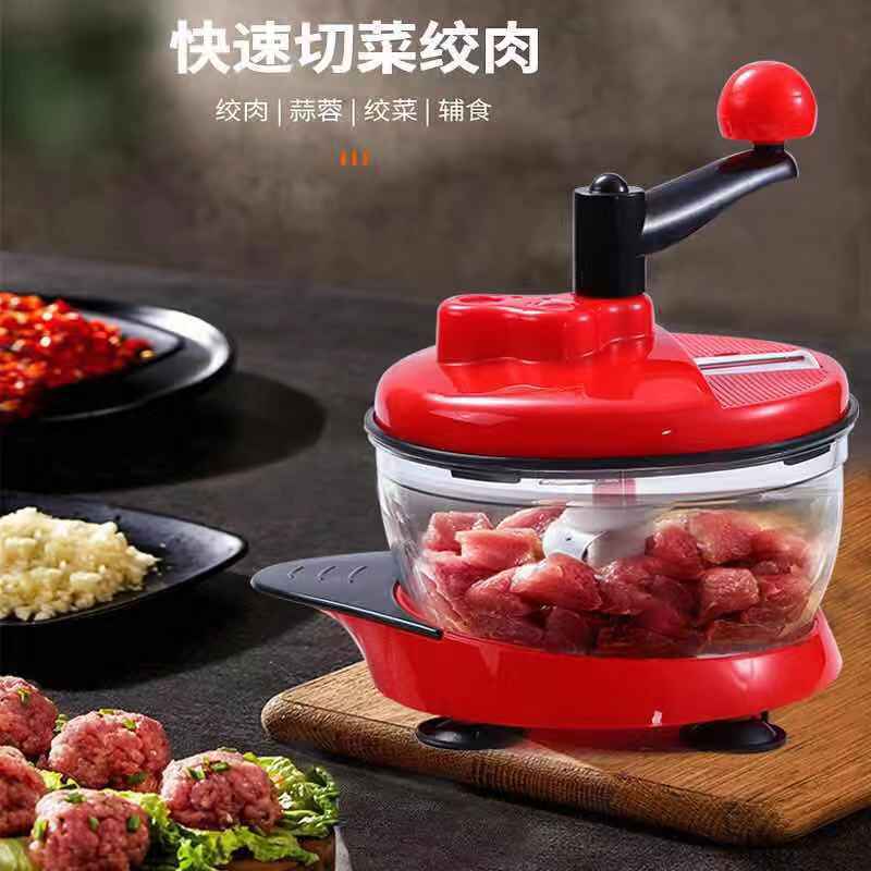 Home vegetable cutter garlic machine manual meat grinder dumpling filling machine vegetable grinder garlic puree machine leek flower non electric