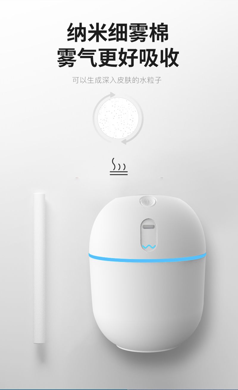 [Over 38,000 sold] Humidifier small mini usb rechargeable portable office desktop air spray home mute bedroom dormitory