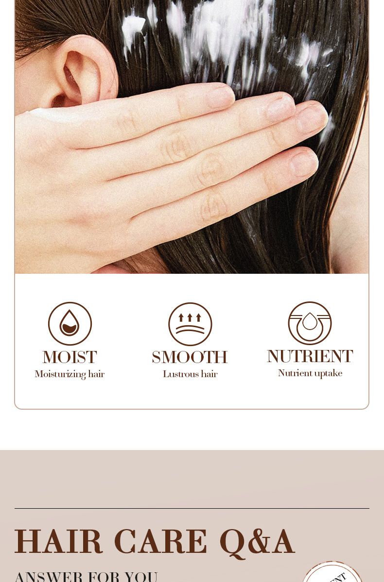 Milk Fragrant Coconut Hair Conditioner Coconut Milk Flavor Hair Mask SADOER improves restlessness, nourishes softness, smoothness, and has a large capacity of 500g