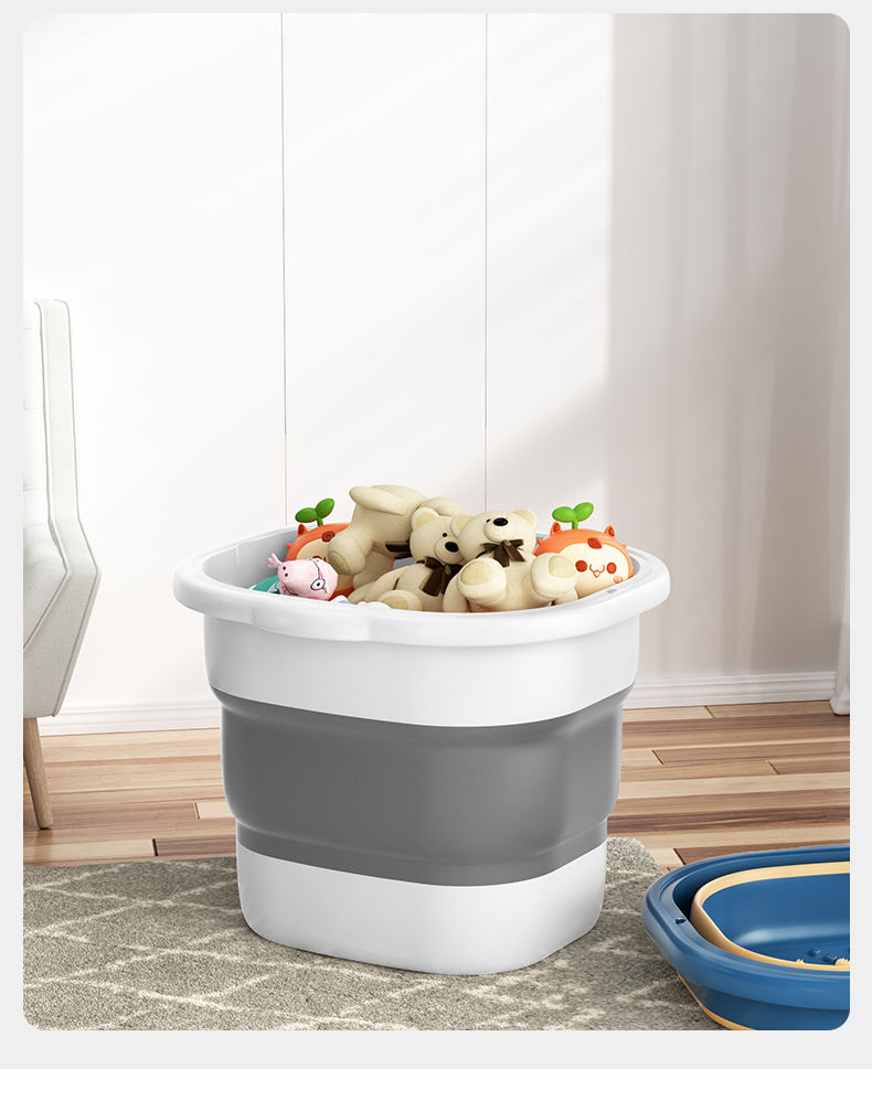 Foldable foot bucket with high height for home use. Foldable foot bucket for foot massage, foot bathtub, dormitory portable foot basin for health preservation