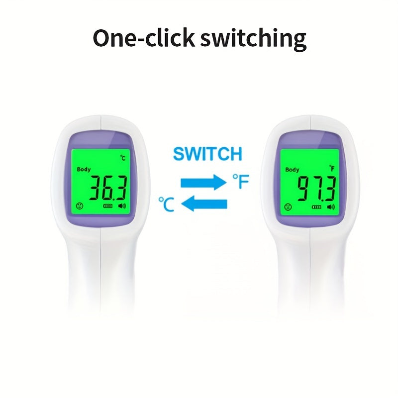 No-Touch Forehead Thermometer, Digital Infrared Thermometer For Adults And Kids, Touchless Baby Thermometer, Large LED Digits, Quiet Feedback, Non Contact