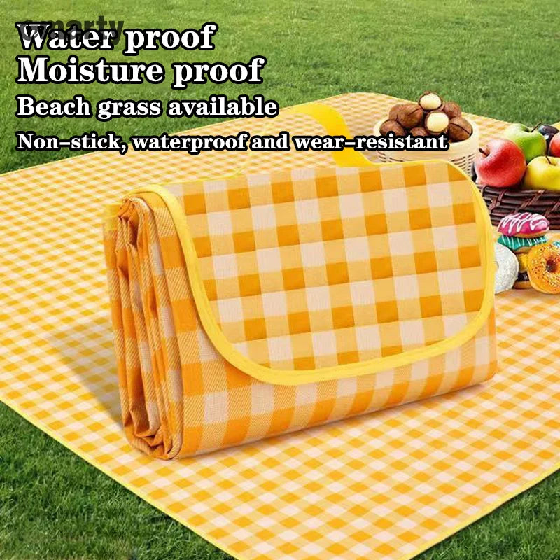 Portable Outdoor Picnic Mat Moisture Resistant Wear Resistant Spring Tour Floor Mat Thickened Waterproof Camping Mat Beach Mat