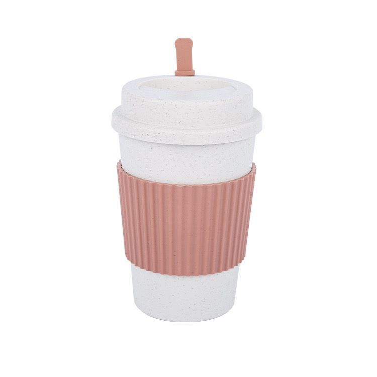 European style coffee cup with high aesthetic value, portable mug, student portable drinking cup, car mounted water cup with lid, beverage cup