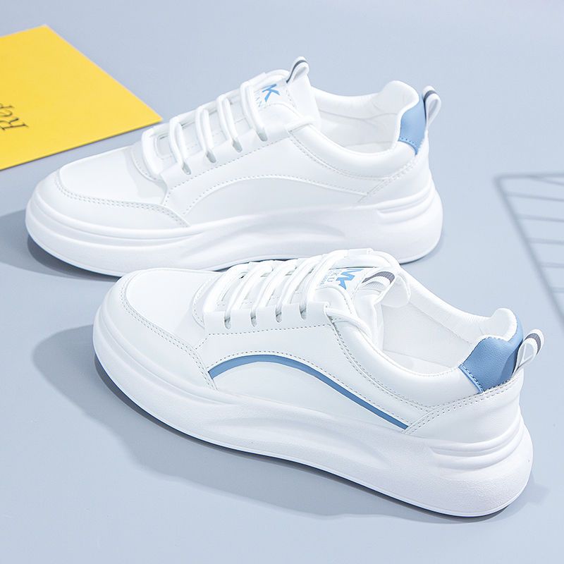 [Over 100,000 sold] Little White Shoes Female  New Korean Fashion Leather Sports Student Leisure Versatile Board Shoes Female Instagram Trend